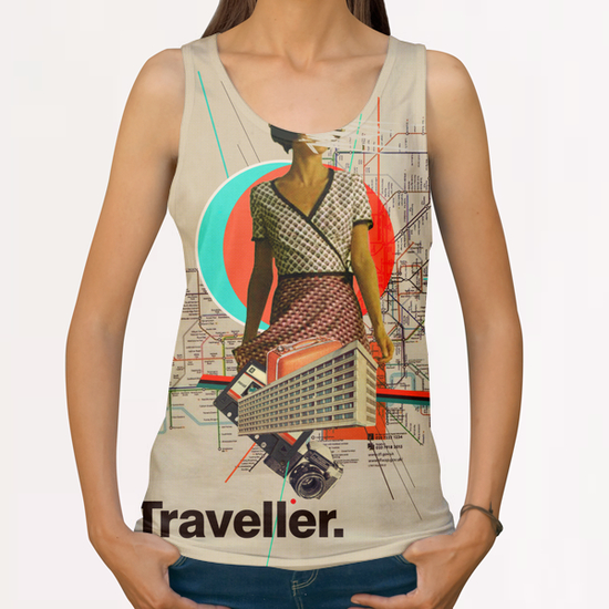 Traveller All Over Print Tanks by Frank Moth