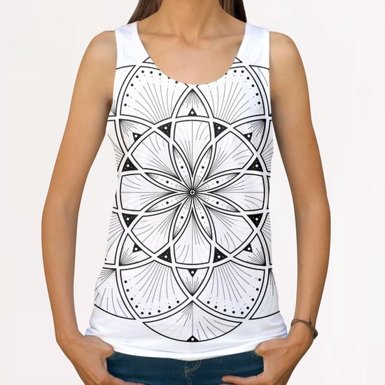 Mandala - Dash n' Dot All Over Print Tanks by Alexandre Ibáñez