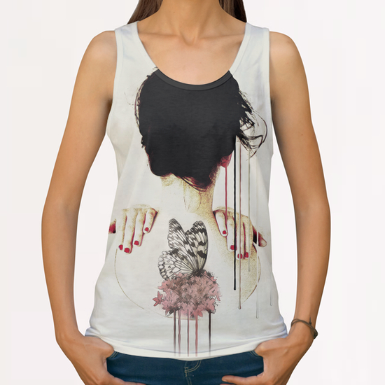 Portrait - Backage All Over Print Tanks by Galen Valle