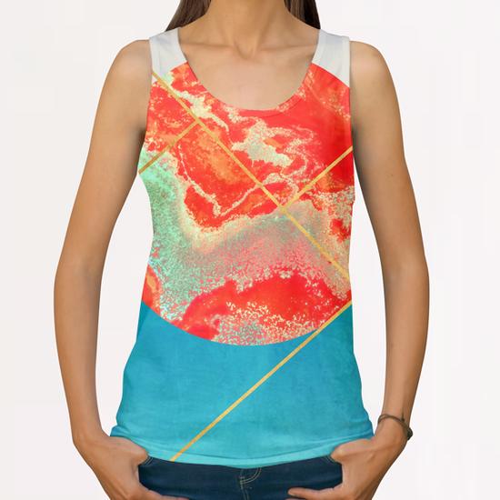 Earth & Sea All Over Print Tanks by Uma Gokhale