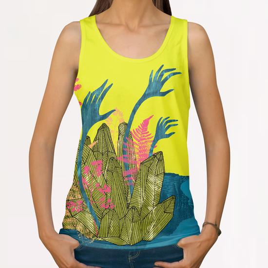 l'isola di calipso All Over Print Tanks by junillu