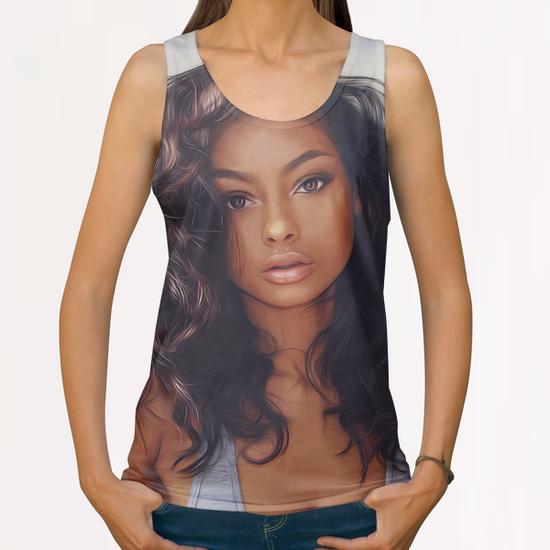 Melanin  All Over Print Tanks by AndyKArt