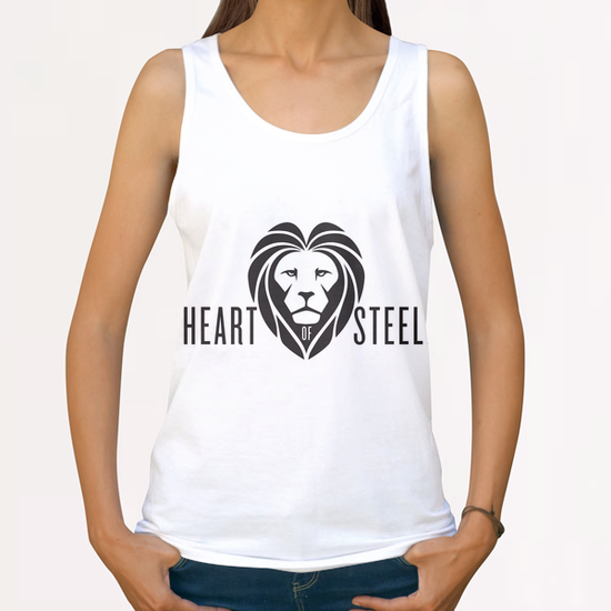 Heart of Steele Logo Black All Over Print Tanks by bthwing