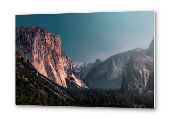 Mountains with blue sky at Yosemite national park California USA Metal prints by Timmy333