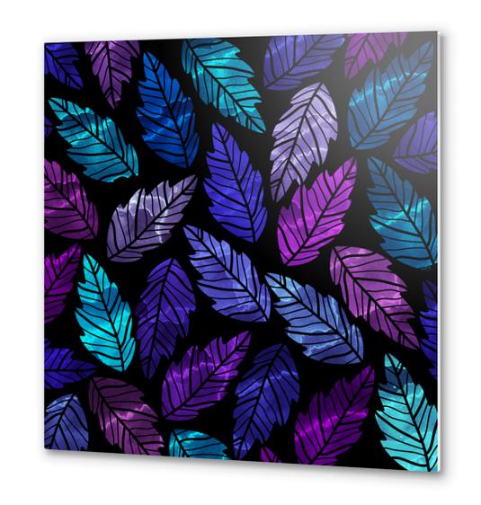 Leaves X 0.3 Metal prints by Amir Faysal