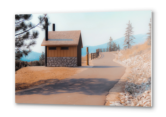 walkway with beautiful scenic at Lake Tahoe Nevada USA Metal prints by Timmy333