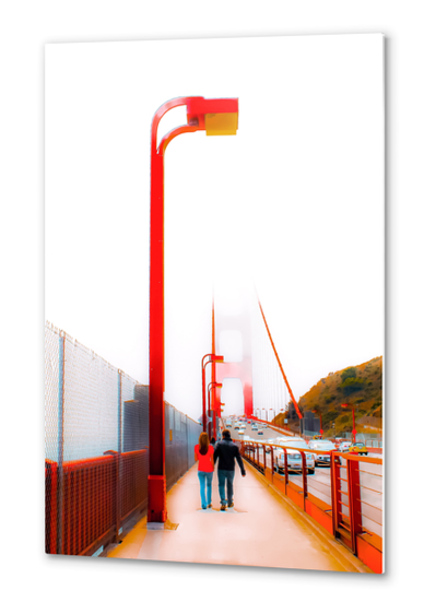 Bridge view at Golden Gate Bridge, San Francisco, USA Metal prints by Timmy333