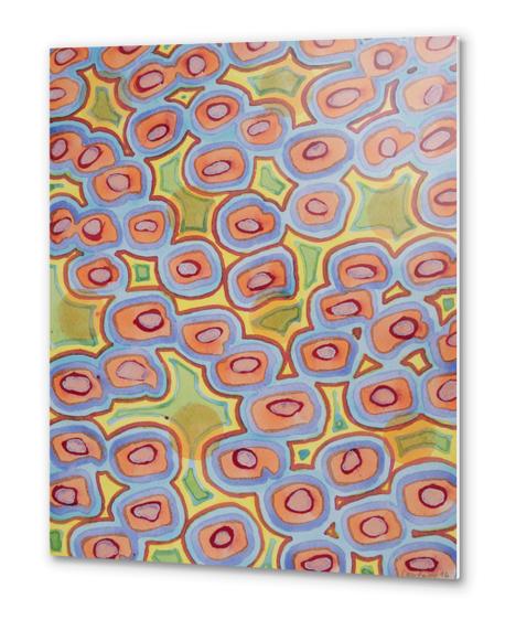 Pastel Colored Circles Pattern Metal prints by Heidi Capitaine