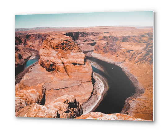 Closeup Horseshoe Bend and river in Arizona USA Metal prints by Timmy333