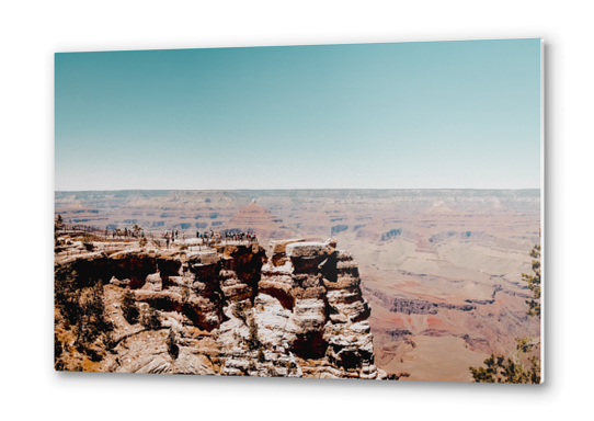 Desert mountain view with blue sky at Grand Canyon national park Arizona USA Metal prints by Timmy333