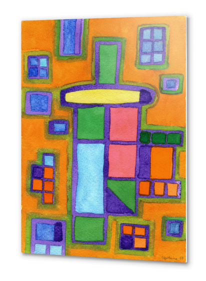 Colorful Windows  Metal prints by Heidi Capitaine