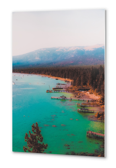 Boats on the lake at Lake Tahoe Nevada USA Metal prints by Timmy333