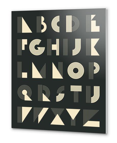 ALPHABET 1 Metal prints by Jazzberry Blue