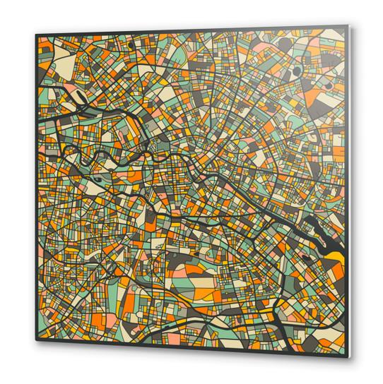 BERLIN MAP 2 Metal prints by Jazzberry Blue