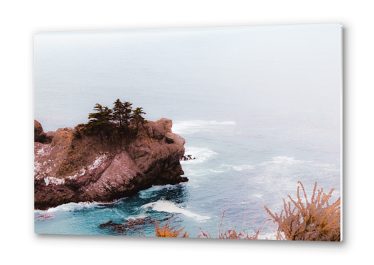 Coastal view at Mcway Falls, Big Sur, Highway 1, California, USA Metal prints by Timmy333