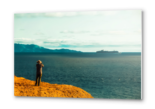 ocean scenic at Rancho Palos Verdes, California, USA Metal prints by Timmy333