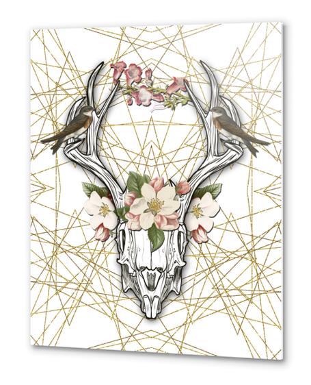 BOHO SKULL Metal prints by GloriaSanchez