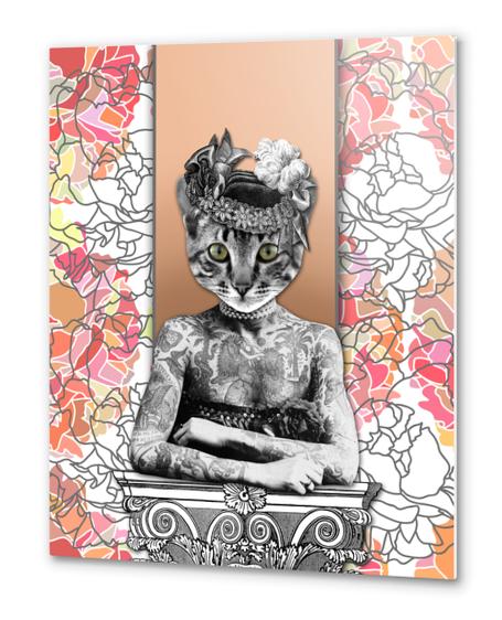 CAT WOMAN Metal prints by GloriaSanchez