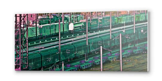 Color train 2 Metal prints by Stefan D