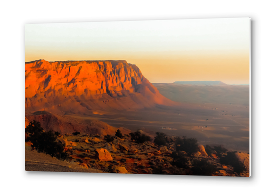 Summer desert with mountain view in Utah USA Metal prints by Timmy333