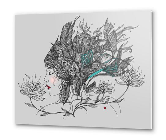 Femme Nature Metal prints by Laurene