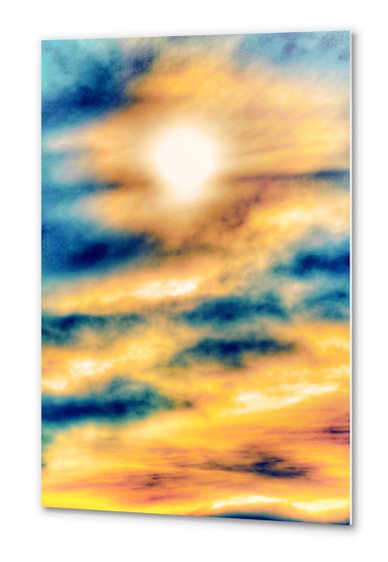 beautiful cloudy sunset sky in summer Metal prints by Timmy333