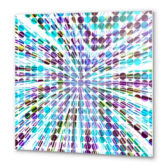 blue and purple circle pattern  Metal prints by Timmy333