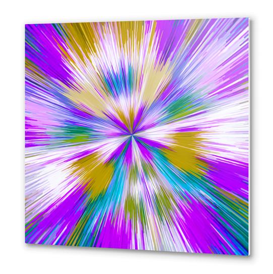 pink purple and yellow line pattern abstract background Metal prints by Timmy333