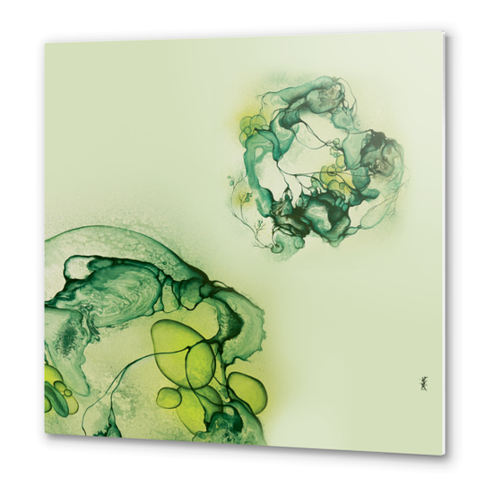 Light 4 - Green Metal prints by darling