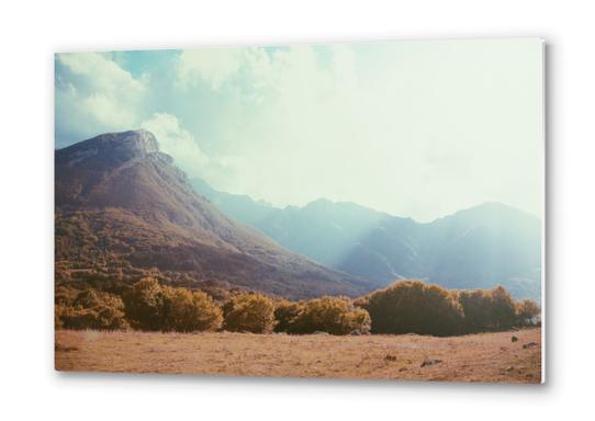 Mountains in the background v Metal prints by Salvatore Russolillo