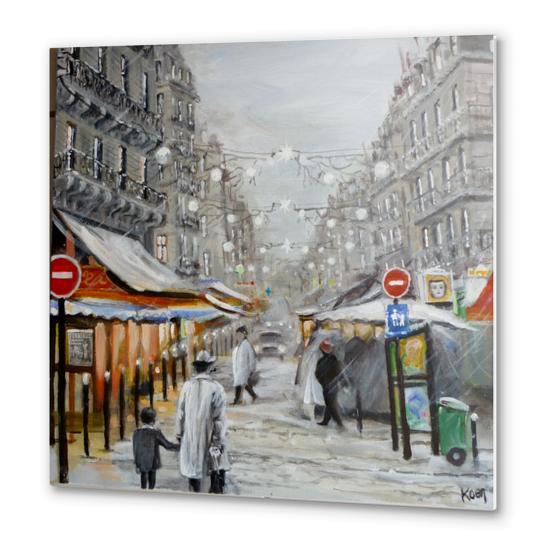 neige à Paris Metal prints by Koen De Weerdt