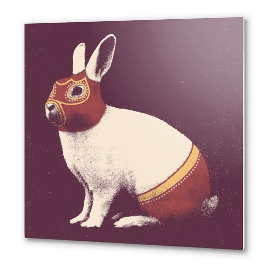 Lapin Catcheur (Rabbit Wrestler) Metal prints by Florent Bodart - Speakerine