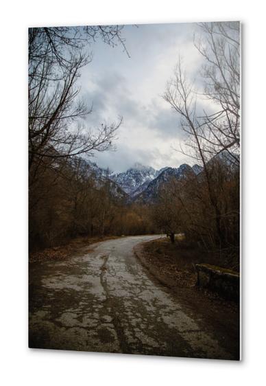 Road with mountain II Metal prints by Salvatore Russolillo