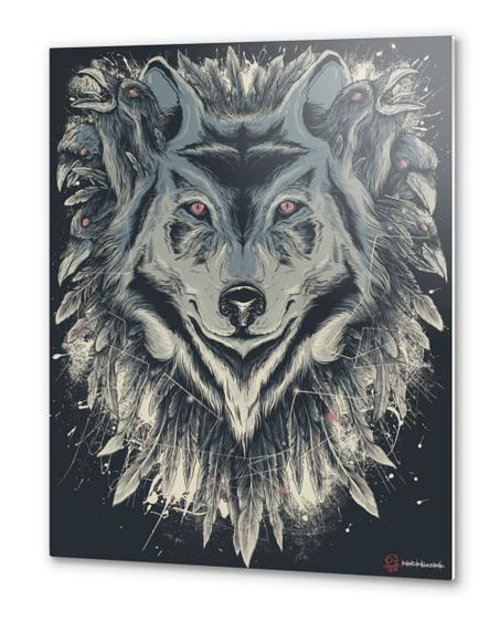 Wolf Among Ravens Metal prints by MindkillerINK