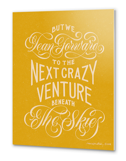 Next Crazy Adventure Metal prints by noviajonatan