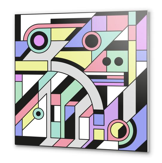 De Stijl Abstract Geometric Artwork Metal prints by Divotomezove