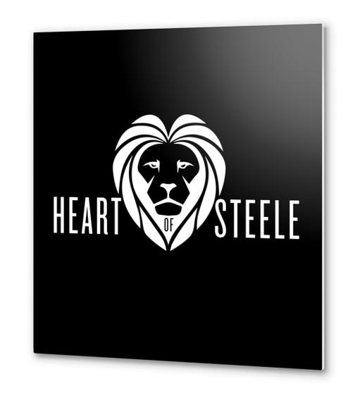 Heart of Steele (White) Metal prints by bthwing