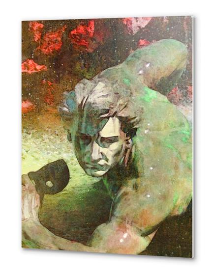 l'homme au masque Metal prints by Malixx