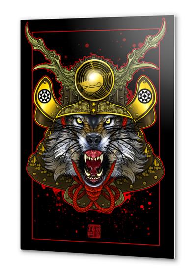 Wolf Kabuto  Metal prints by Elvintattoo