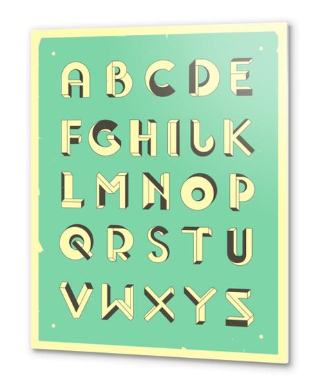 ALPHABET 3 Metal prints by Jazzberry Blue