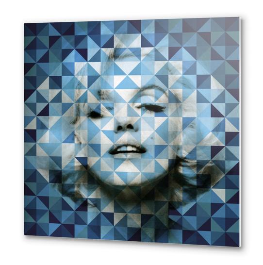 Blue M Metal prints by Vic Storia