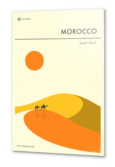 VISIT MOROCCO Metal prints by Jazzberry Blue