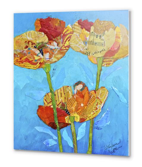 Orange Poppies Metal prints by Elizabeth St. Hilaire