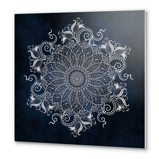 Mandala - Artic Metal prints by aleibanez