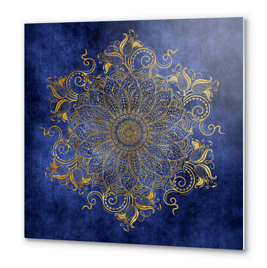 Mandala - Ocean Metal prints by aleibanez