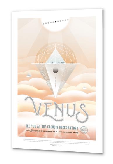 Venus: See You at the Cloud 9 Observatory - NASA JPL Space Tourism Poster Metal prints by Space Travel