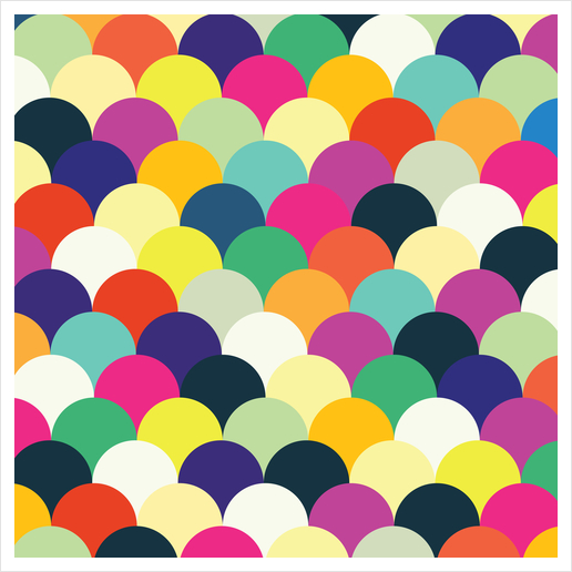 Colorful Circles  Art Print by Amir Faysal