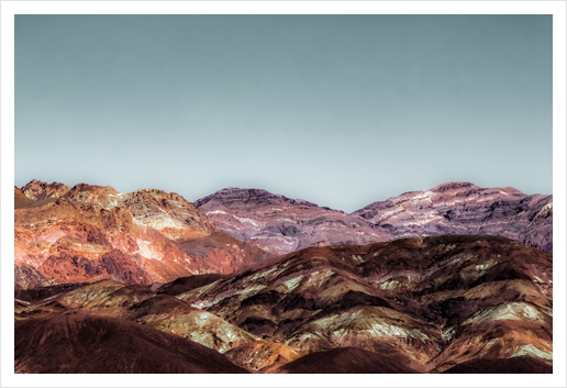 colorful mountain at Death Valley national park California USA Art Print by Timmy333