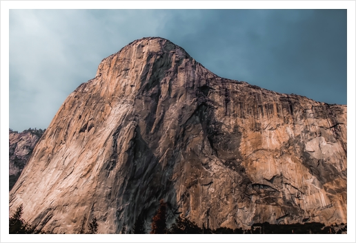 Mountain with blue sky at Yosemite national park California USA Art Print by Timmy333