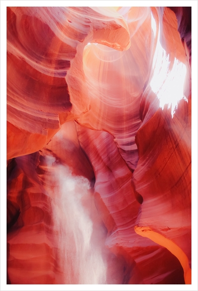 Sandstone surface abstract at Antelope Canyon Arizona USA Art Print by Timmy333